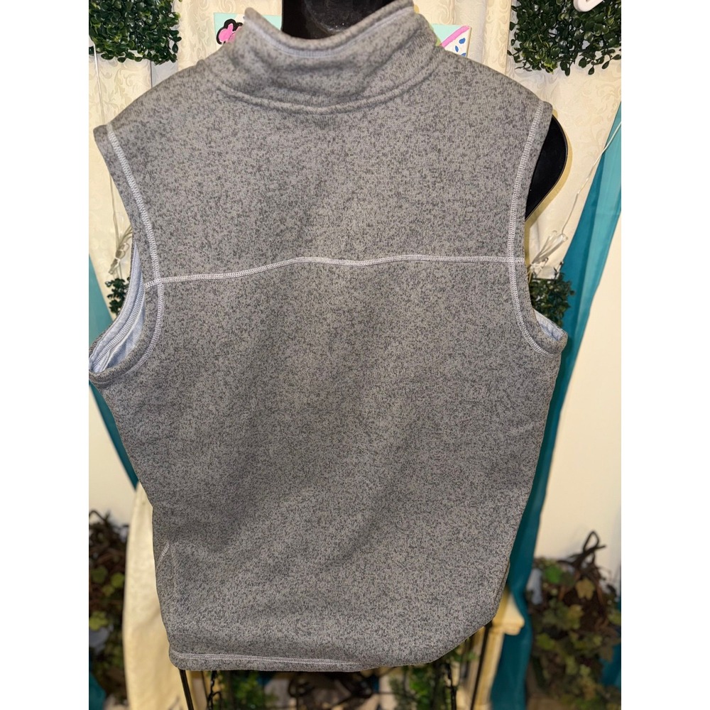 The North Face Fleece Vest Gray Full Zip XL Glacéau Vitaminwater Embroidered
